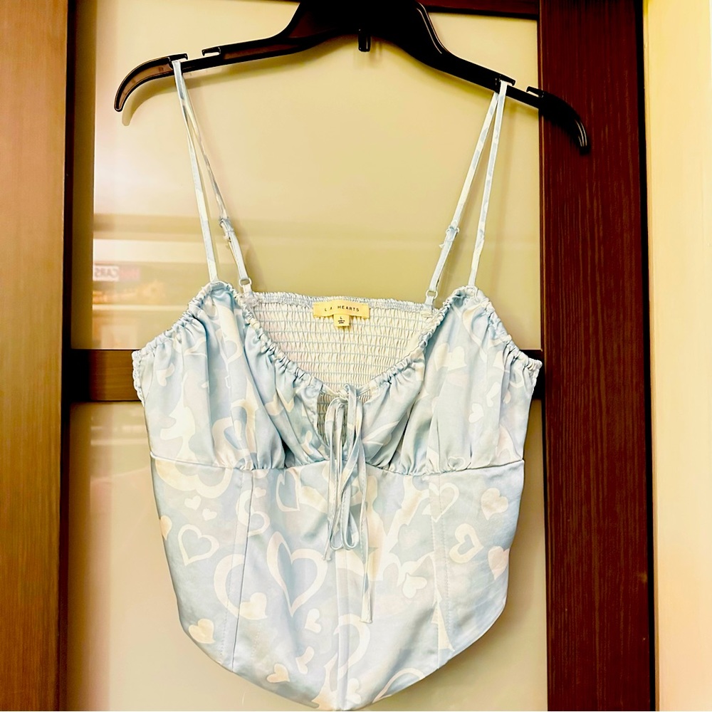 Cropped Corset tank from pac sun LA Hearts brand